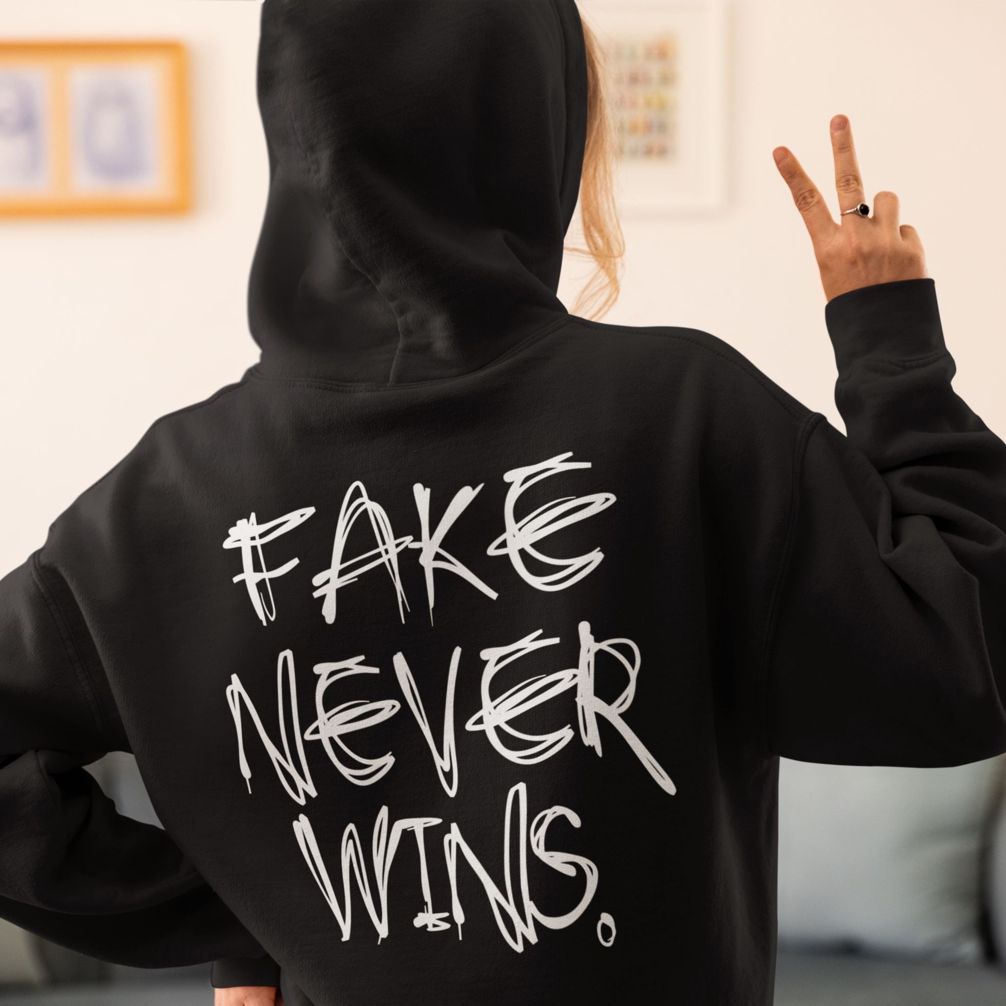 Fake Never Wins | Unisex Hoodie
