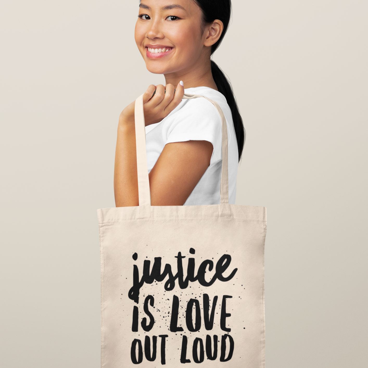 Justice Is Love Out Loud | Tote Bag