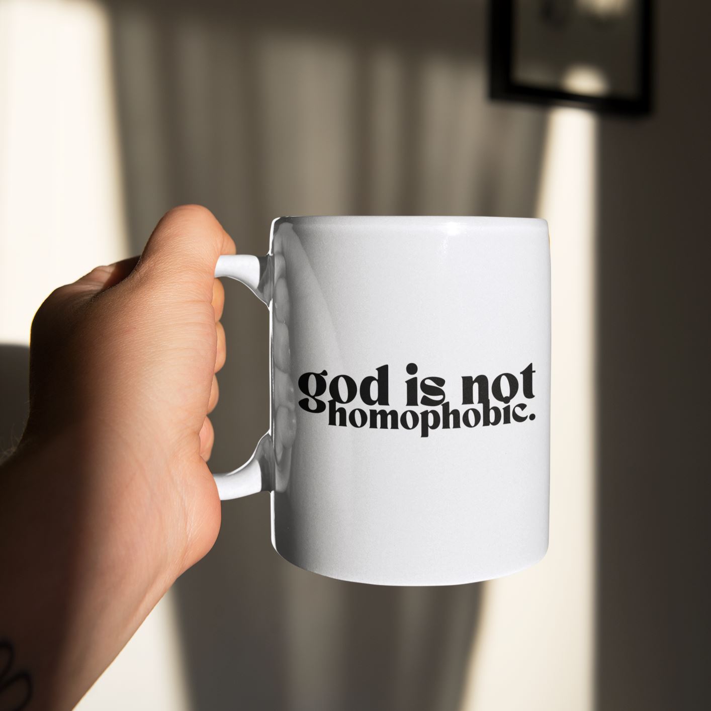 God is Not Homophobic | Mug