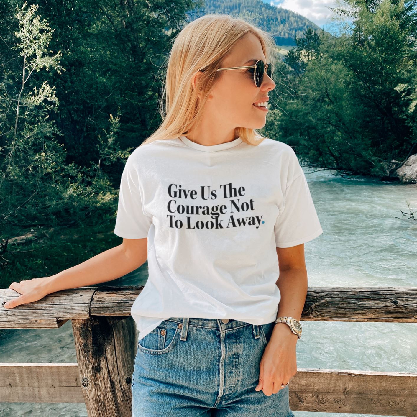 Give Us The Courage  World Relief Unisex T-shirt – The Happy Givers