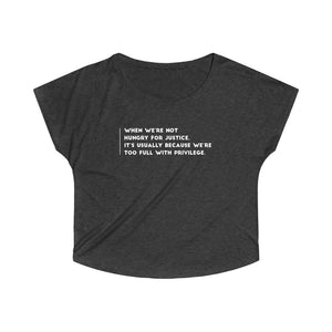 
            
                Load image into Gallery viewer, Hungry For Justice | Women&amp;#39;s Slouchy Top
            
        