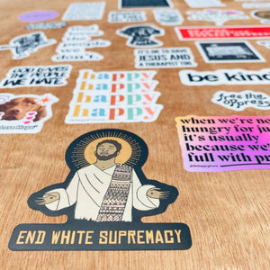 End White Supremacy  | Sticker
