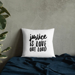 
            
                Cargar imagen en el visor de la galería, Justice Is Love Out Loud &amp;amp; Micah Six Eight | Pillow
            
        