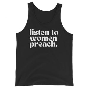 
            
                Load image into Gallery viewer, Listen To Women Preach | Unisex Tank Tops
            
        