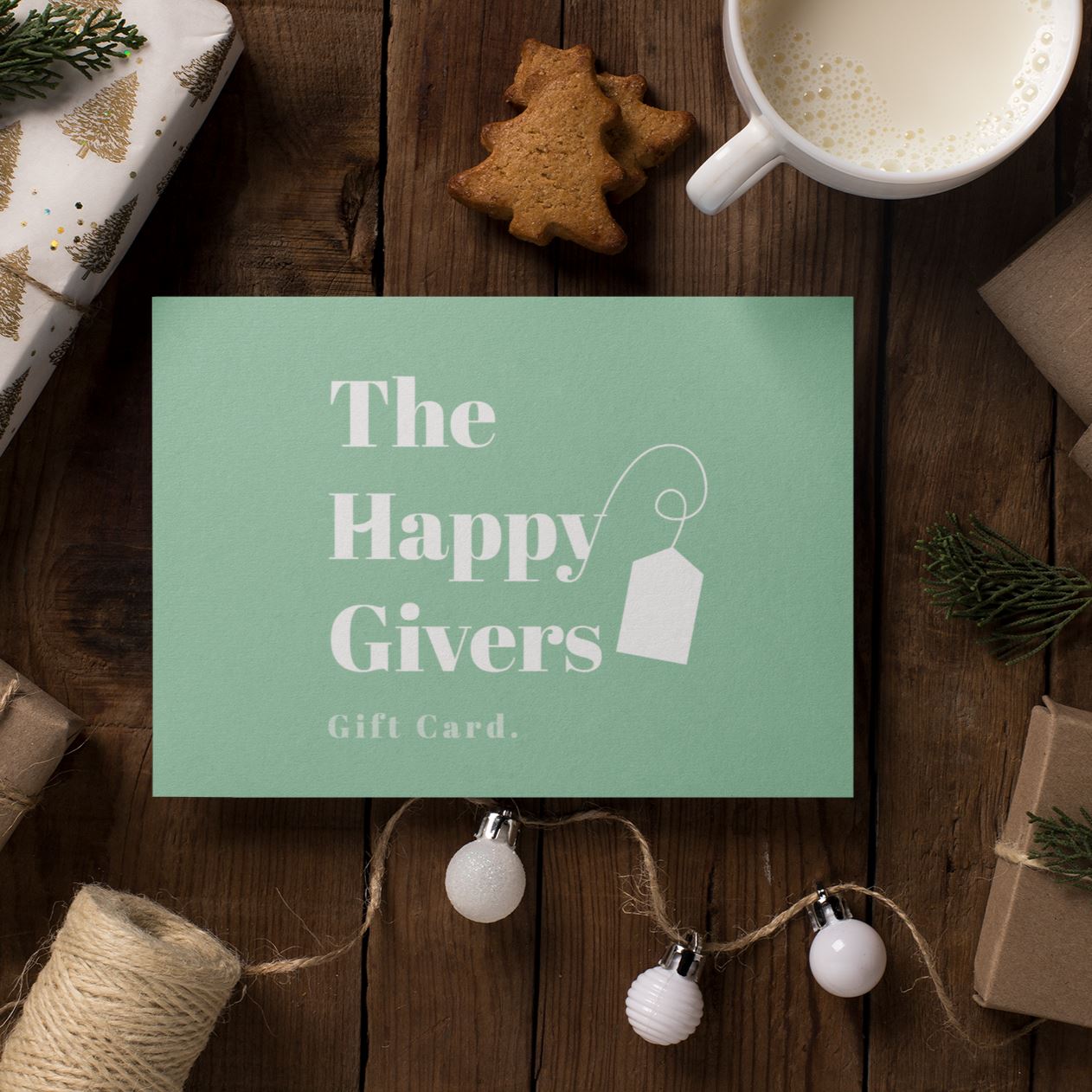 La tarjeta de regalo feliz