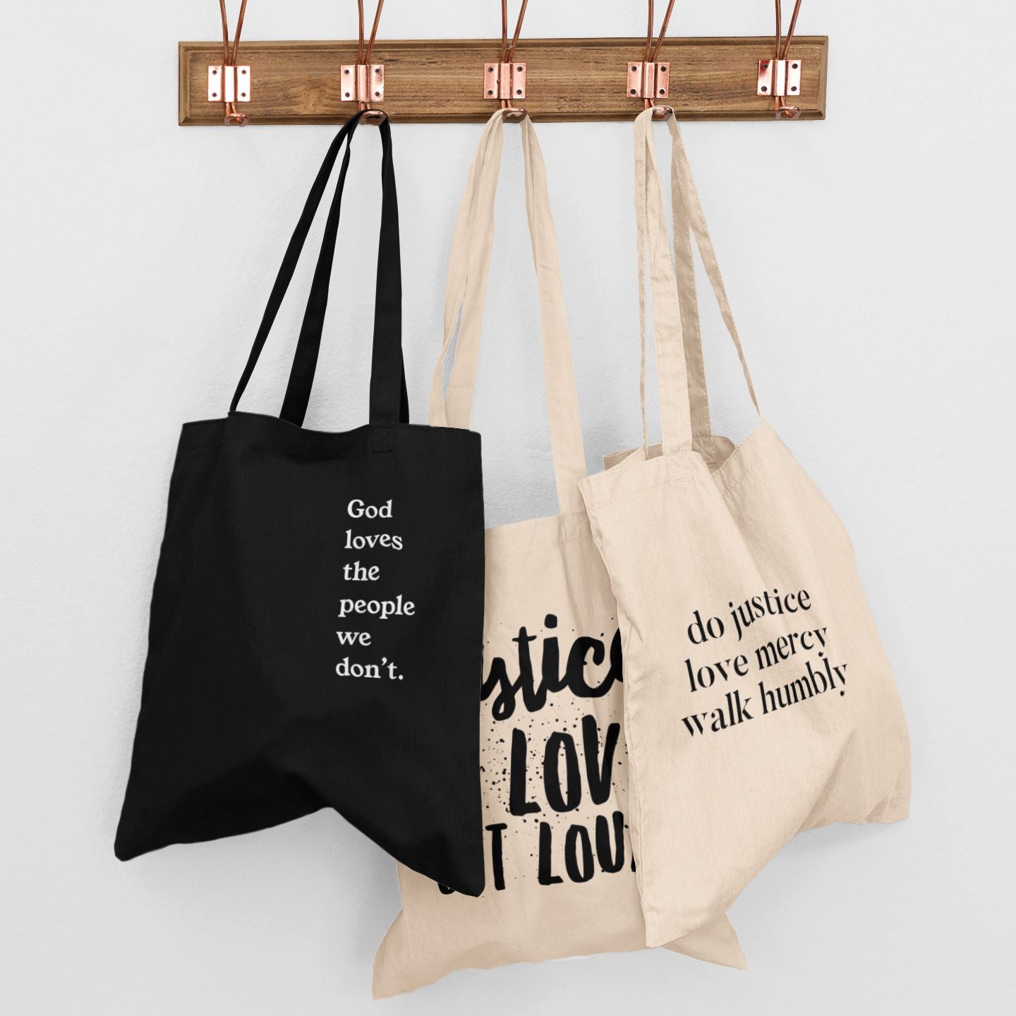 God Loves The People We Don't | Tote Bag